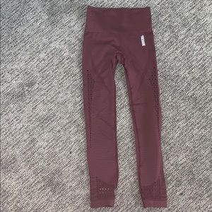 Gymshark maroon seamless leggings. Worn once